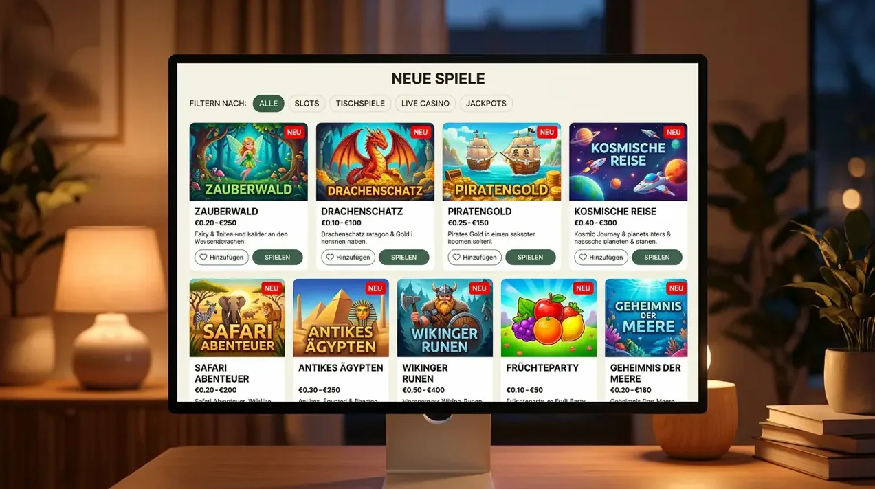 Neuheiten & Instant Win — Auswahl bei Hashlucky